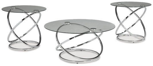 Hollynyx - Chrome Finish - Occasional Table Set (Set of 3) - Forward Furniture