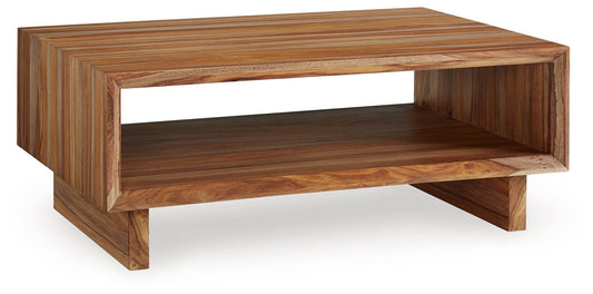 Dressonni - Brown - Rectangular Cocktail Table - Forward Furniture
