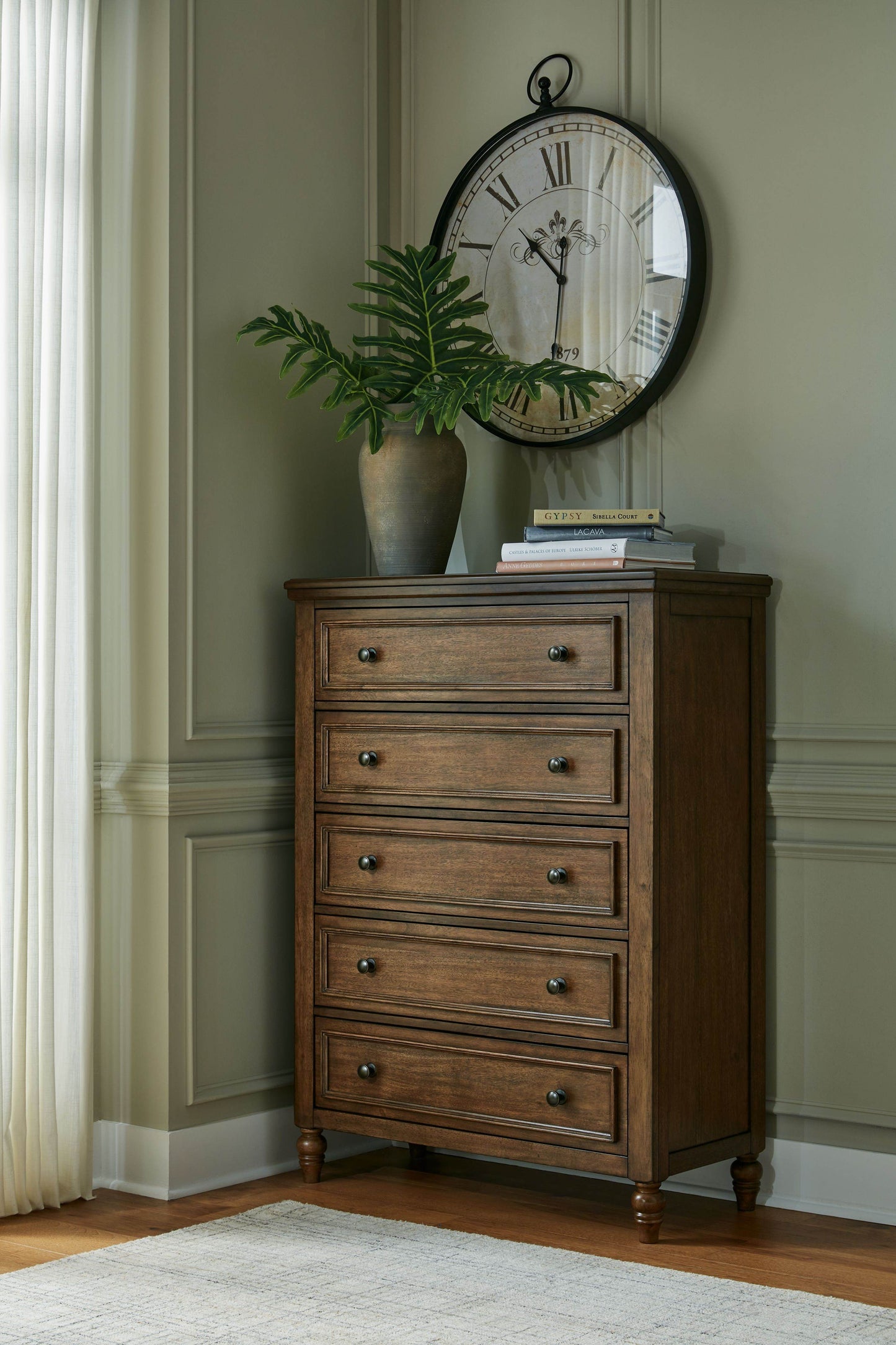 Sturlayne - Brown - Five Drawer Chest - Forward Furniture