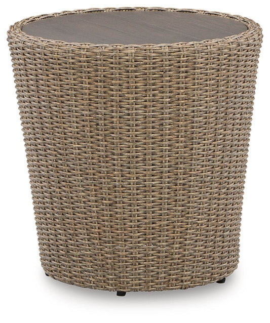 Danson - Beige - Round End Table - Forward Furniture