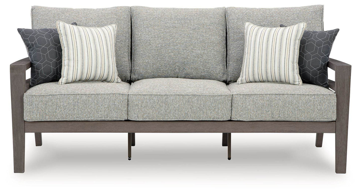 Hillside Barn - Gray / Brown - Sofa With Cushion - Forward Furniture