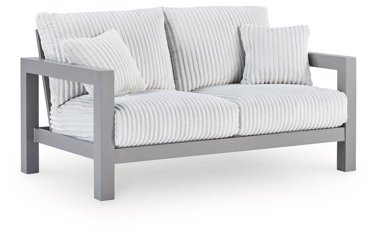 Hurley Park - Gray - Loveseat With Cushion - Forward Furniture
