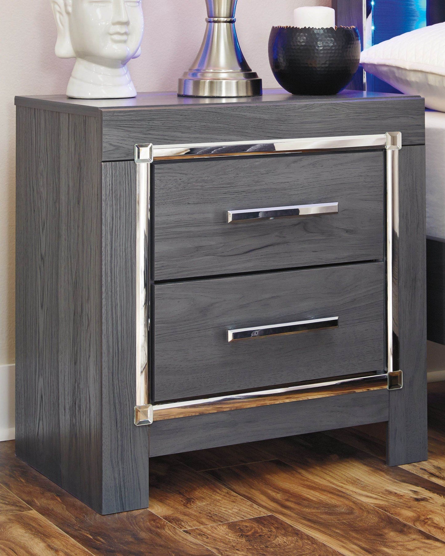 Lodanna - Gray - Two Drawer Night Stand - Forward Furniture
