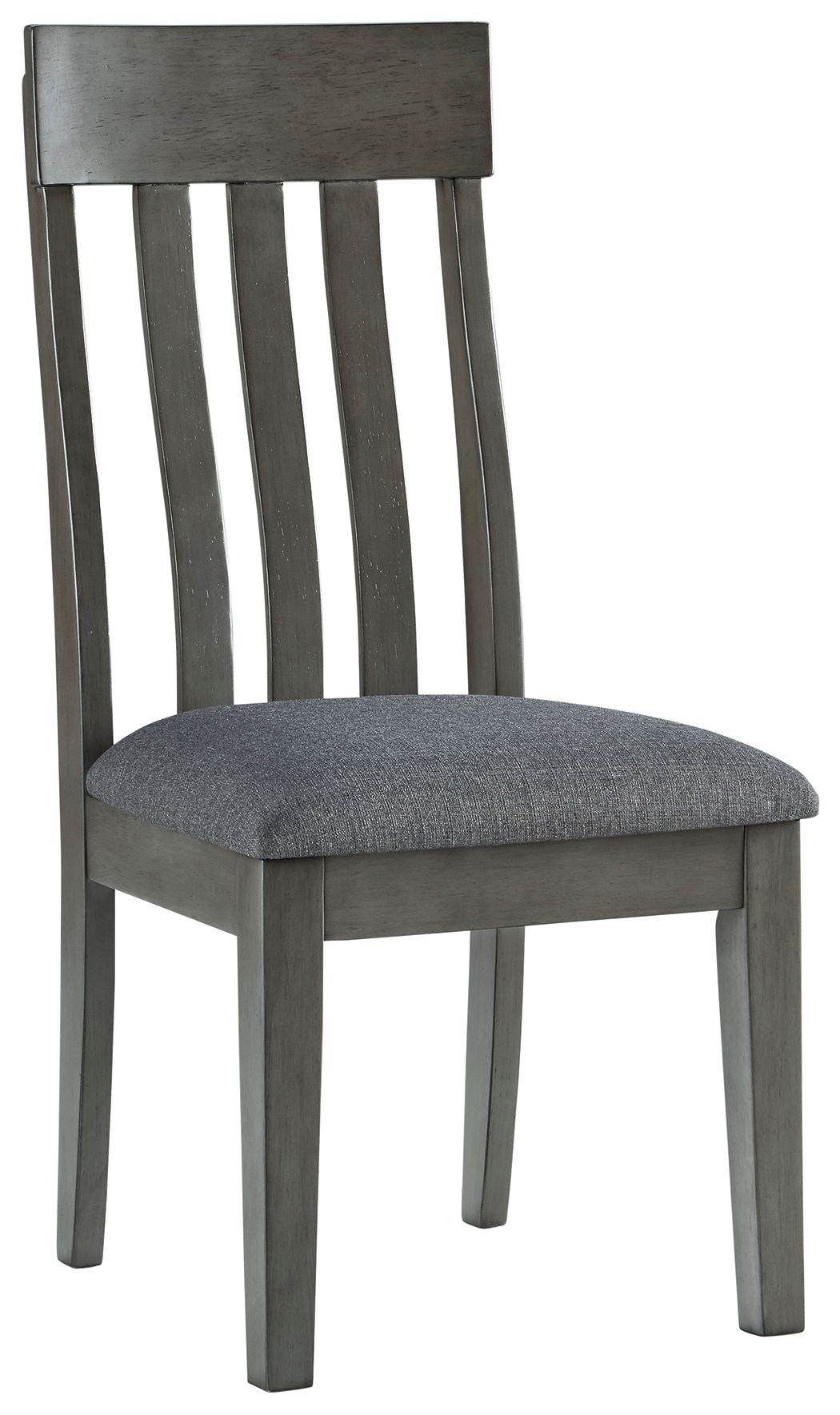 Hallanden - Black / Gray - Dining UPH Side Chair (Set of 2) - Forward Furniture