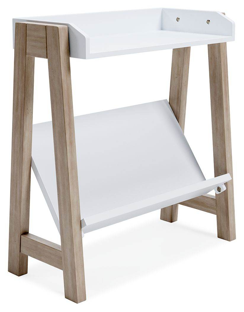 Blariden - White / Tan - Small Bookcase - Forward Furniture
