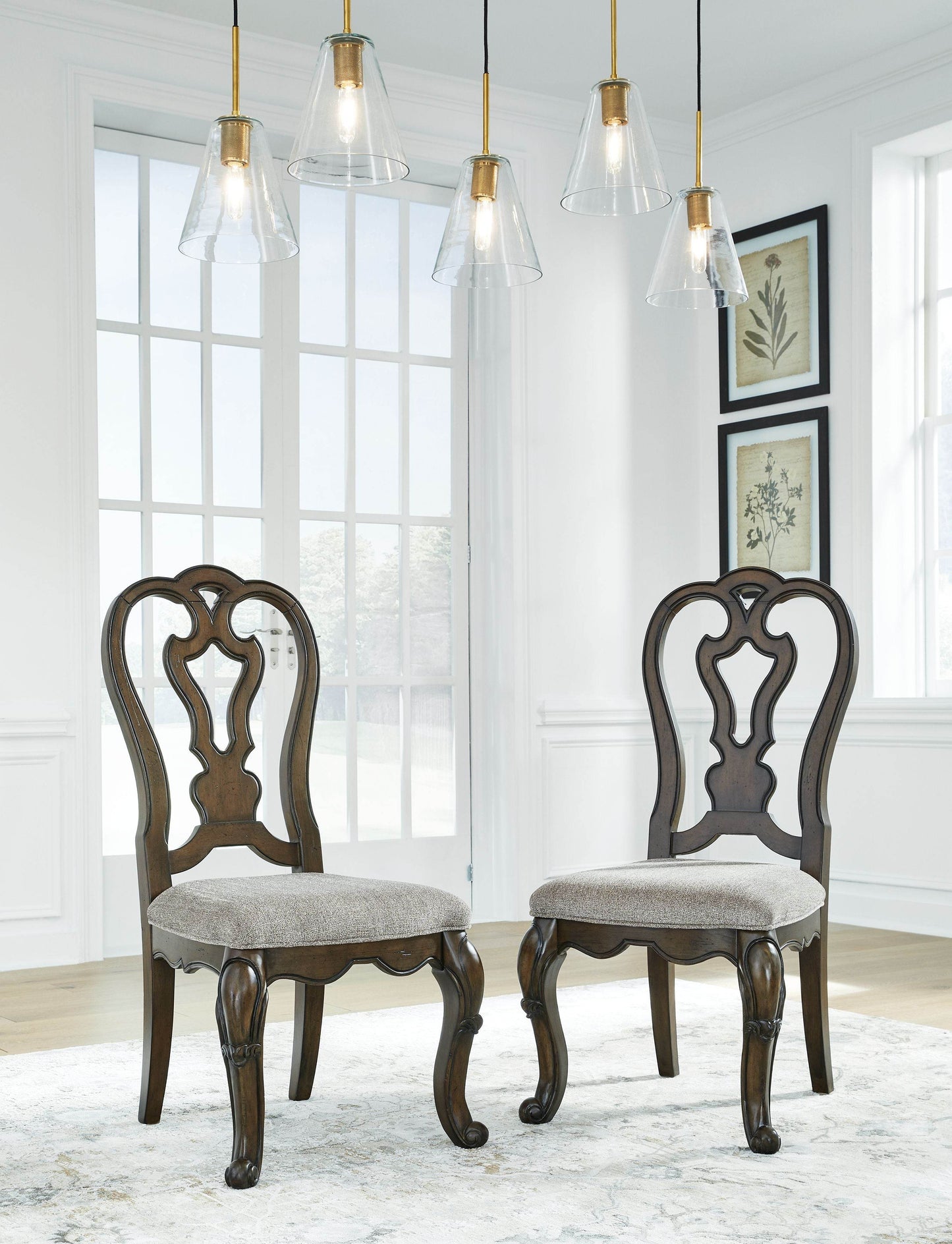 Maylee - Dark Brown - Dining Upholstered Side Chair (Set of 2) - Forward Furniture