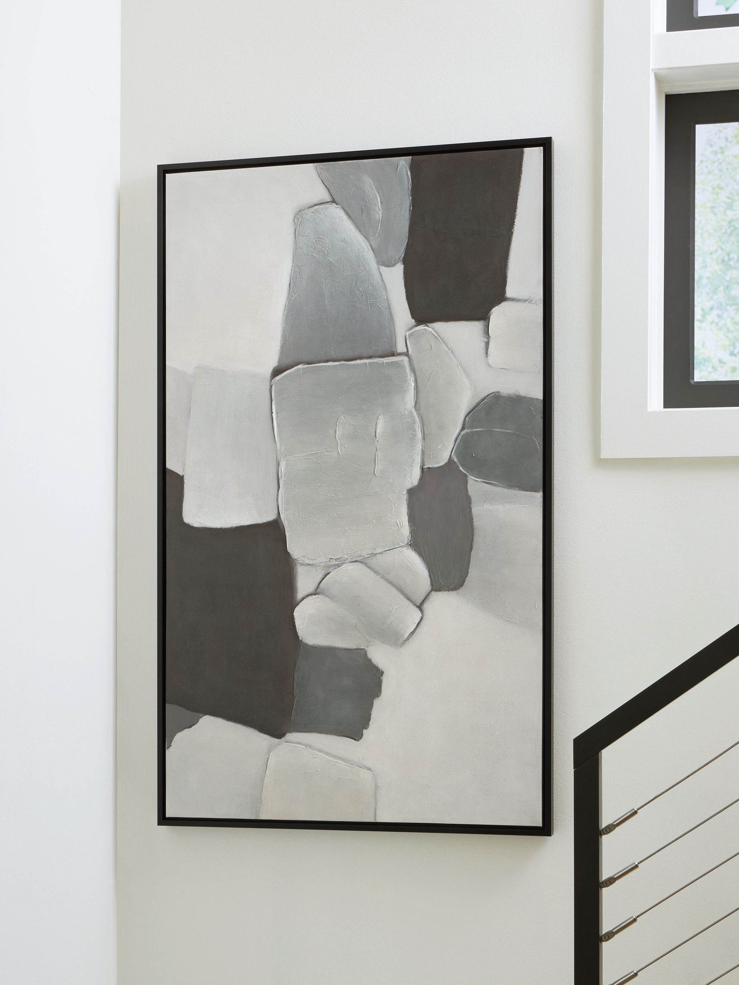 Adilson - White / Gray / Black - Wall Art