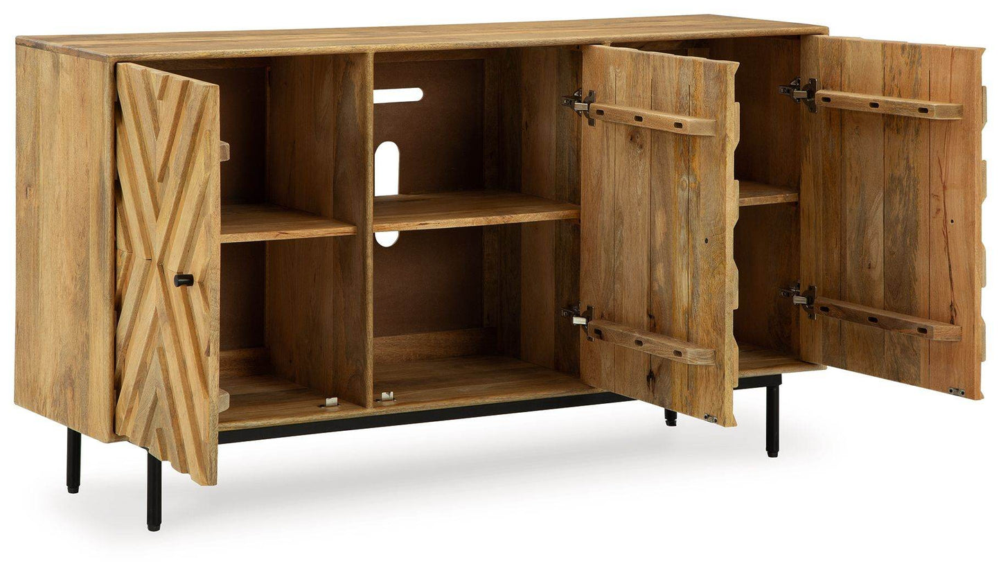 Cadewick - Natural - Accent Cabinet - Forward Furniture