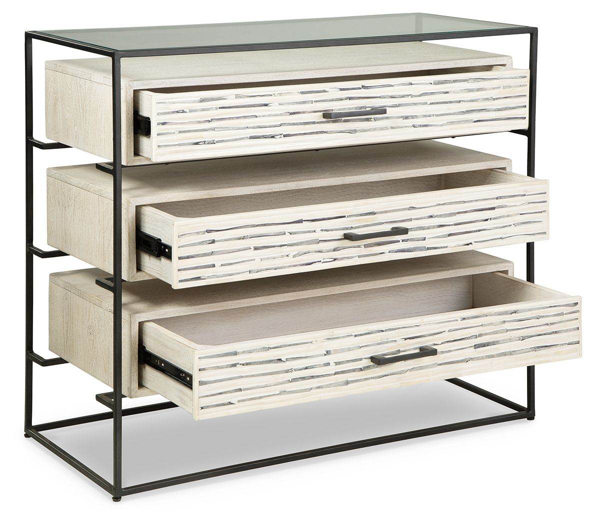 Crewridge - Black / Cream - Accent Cabinet - Forward Furniture