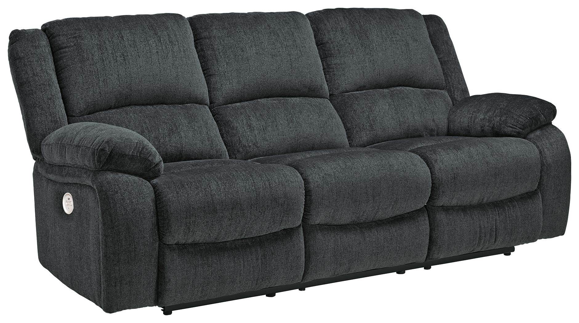 Draycoll - Slate - Reclining Power Sofa - Fabric - Forward Furniture