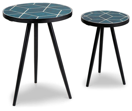 Clairbelle - Teal - Accent Table (Set of 2) - Forward Furniture