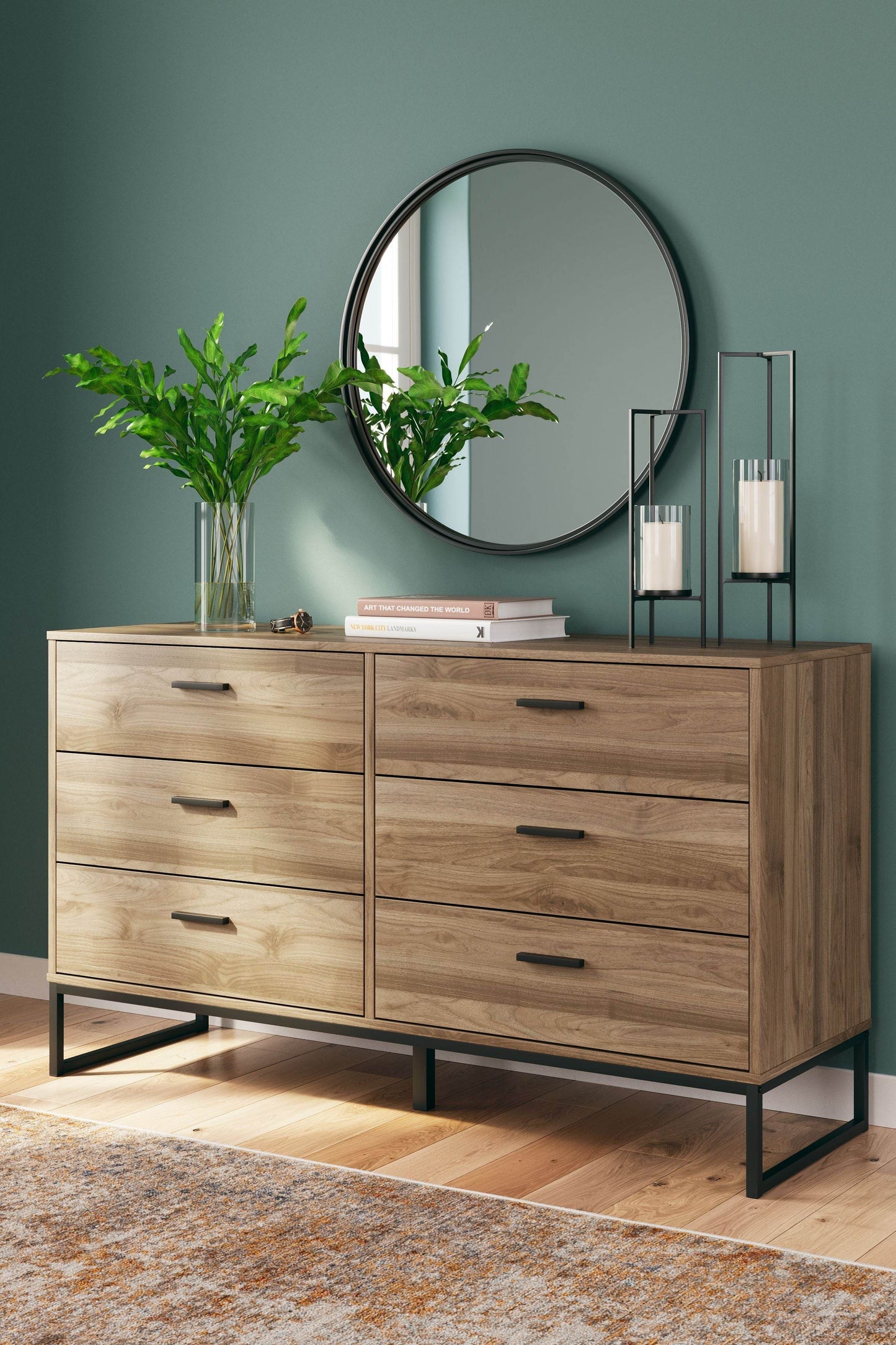 Deanlow - Honey - Six Drawer Dresser - Forward Furniture