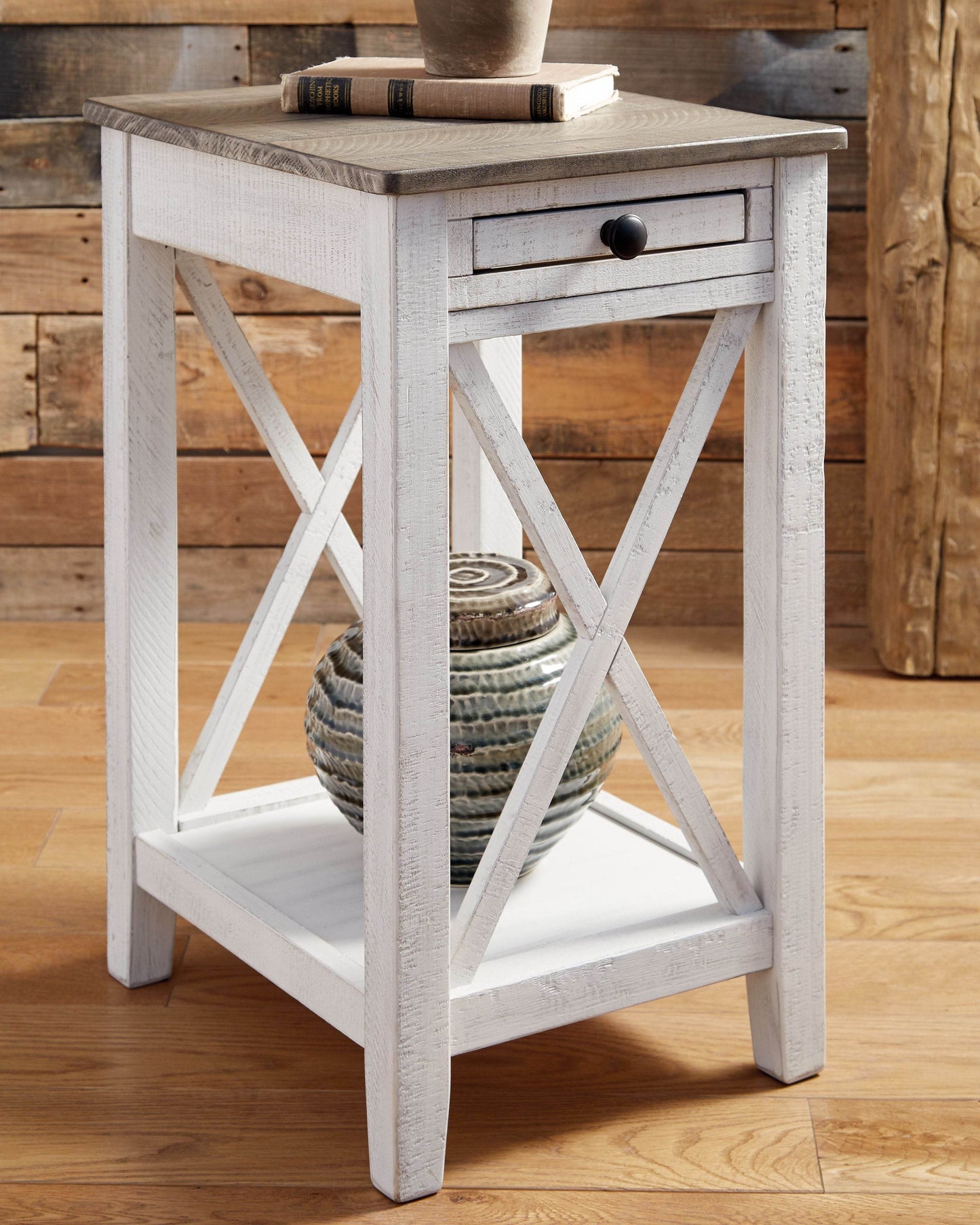 Adalane - White / Gray - Accent Table - Forward Furniture