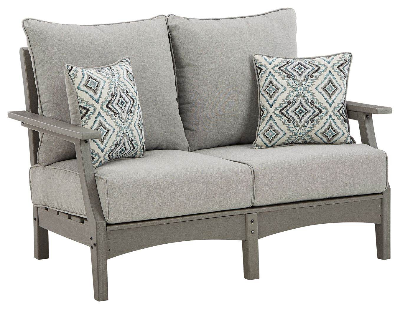 Visola - Gray - Loveseat w/Cushion - Forward Furniture