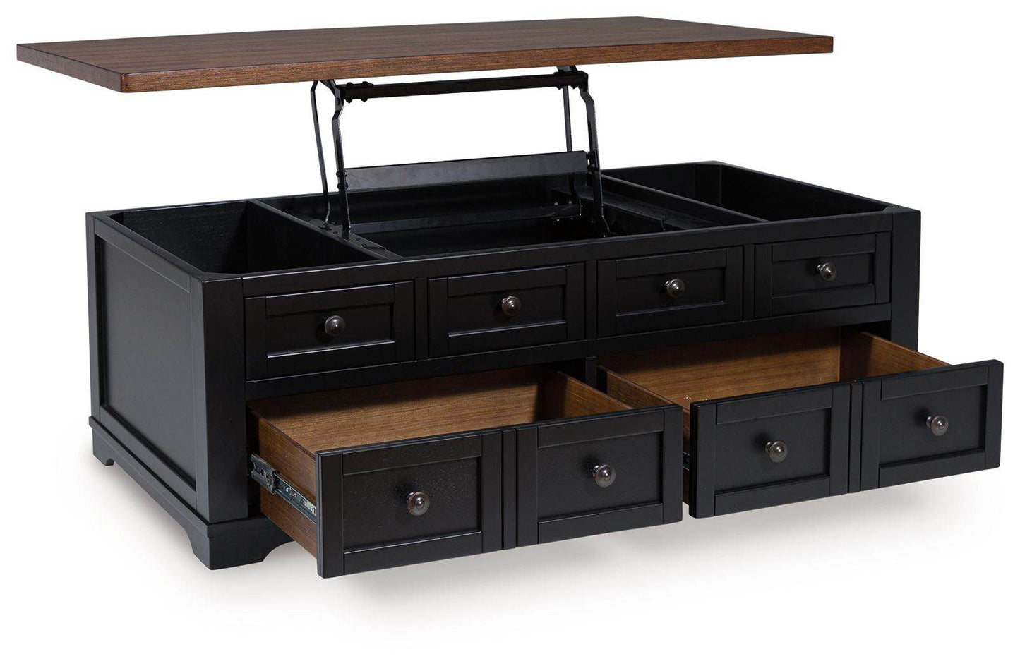 Wildenauer - Brown / Black - Lift Top Cocktail Table - Forward Furniture