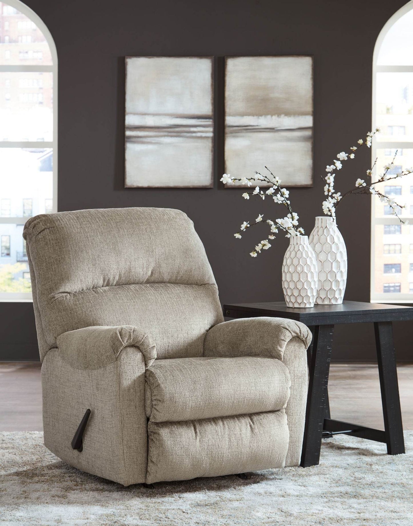 Stonemeade - Taupe - Rocker Recliner - Fabric - Forward Furniture