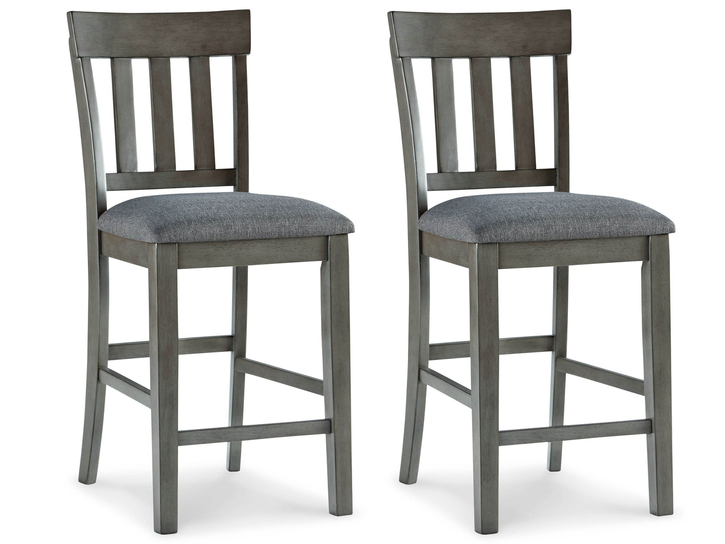 Hallanden - Black / Gray - Upholstered Barstool (Set of 2) - Forward Furniture