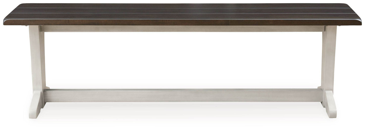 Darborn - Gray / Brown - Large Dining Room Bench - Forward Furniture