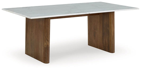 Isanti - Light Brown / White - Rectangular Cocktail Table - Forward Furniture