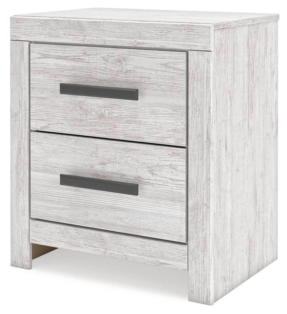 Cayboni - Whitewash - Two Drawer Night Stand - Forward Furniture