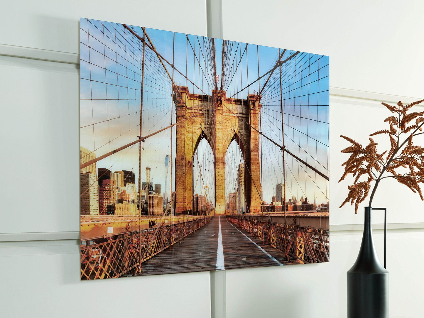 Shayward - Blue / Amber - Wall Art - Forward Furniture