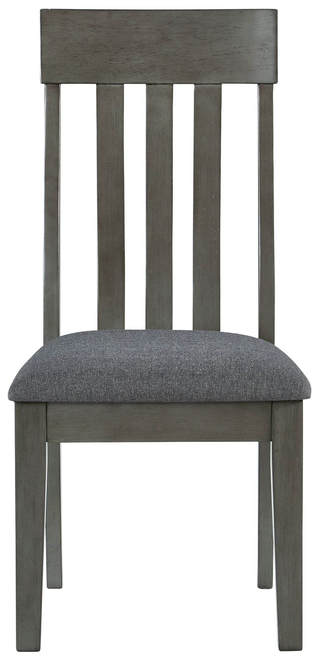 Hallanden - Black / Gray - Dining UPH Side Chair (Set of 2) - Forward Furniture