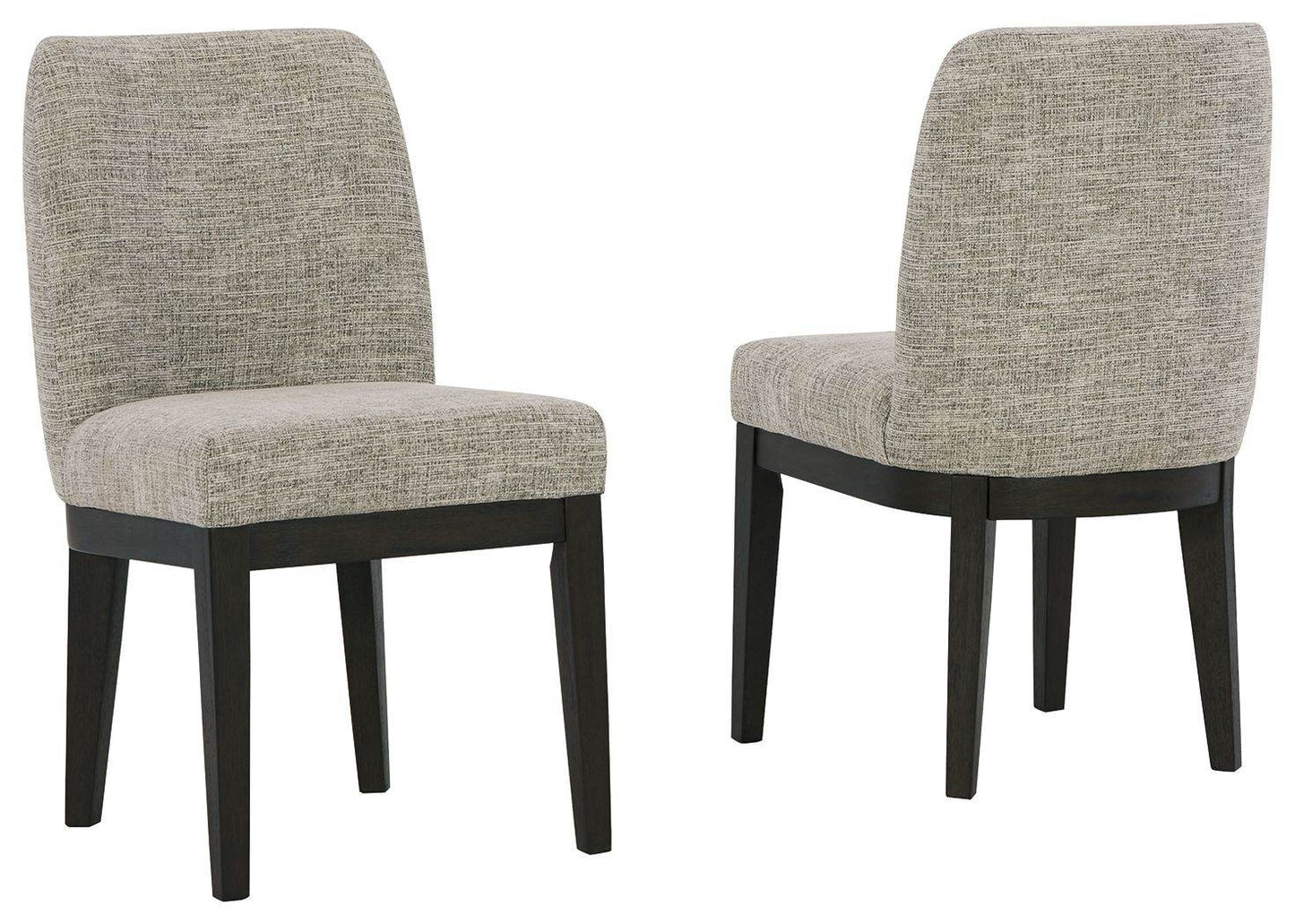 Burkhaus - Beige / Dark Brown - Dining UPH Side Chair (Set of 2) - Forward Furniture