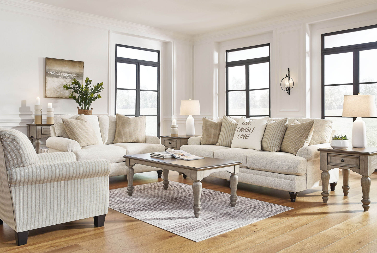 Valerani - Sandstone - Sofa, Loveseat, Accent Chair - Forward Furniture