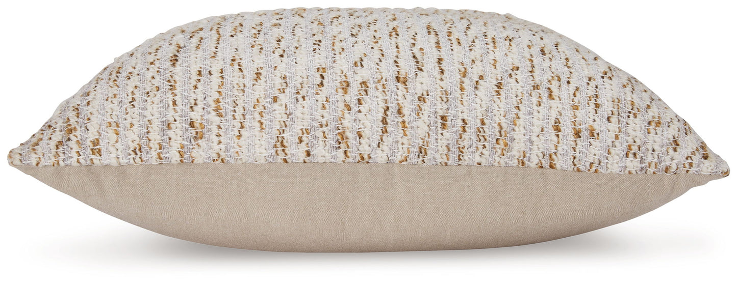Abler - Pillow (Set of 4) - Ivory / Gray / Gold