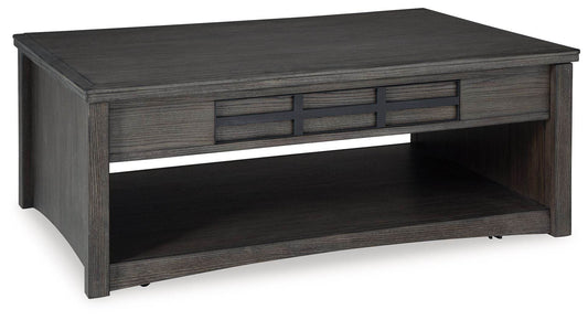 Montillan - Grayish Brown - Lift Top Cocktail Table - Forward Furniture