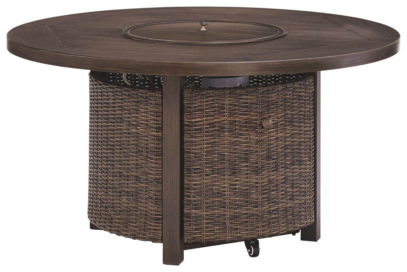 Paradise Trail - Medium Brown - Round Fire Pit Table - Forward Furniture