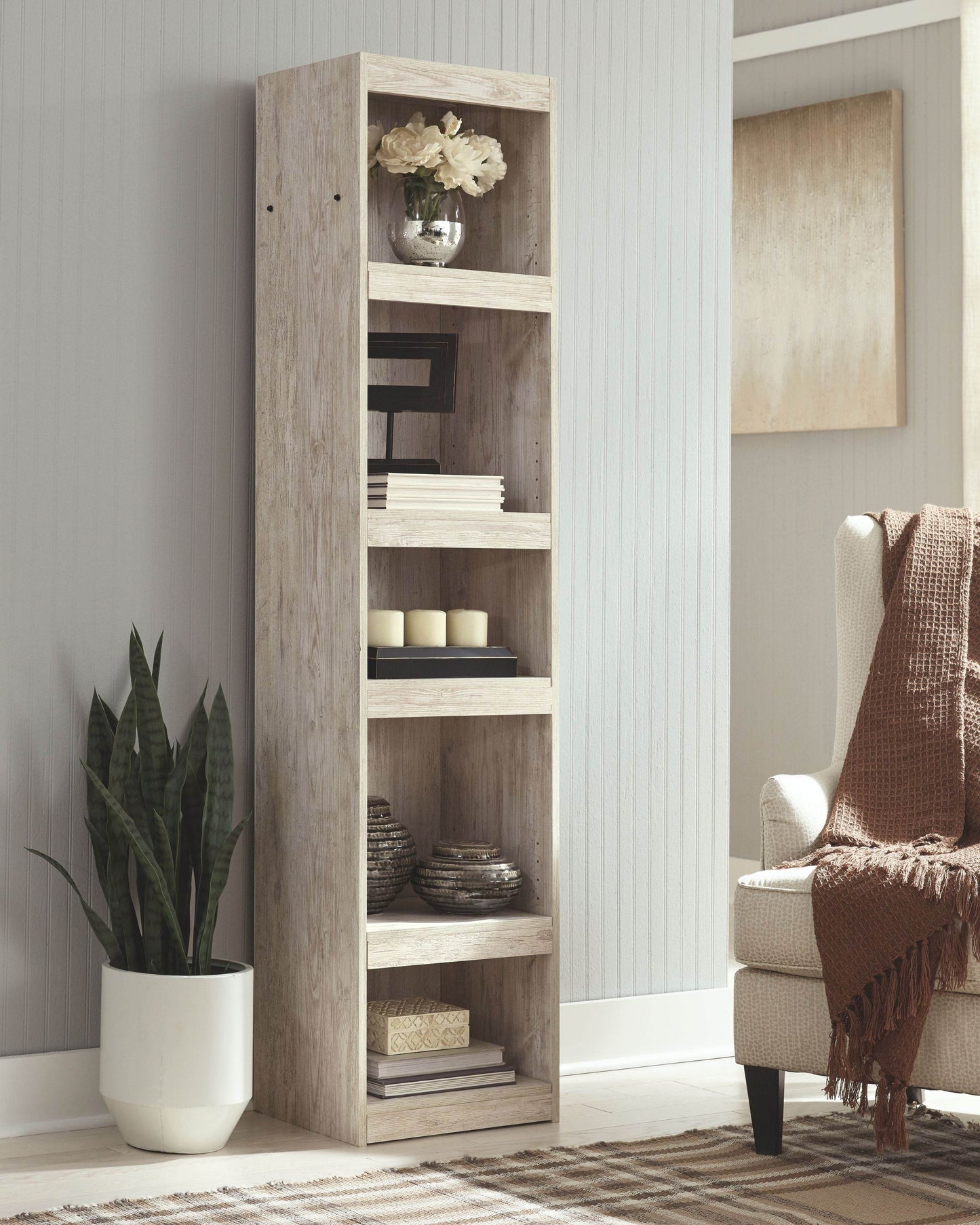 Willowton - Whitewash - Pier - 4 Shelves - Forward Furniture