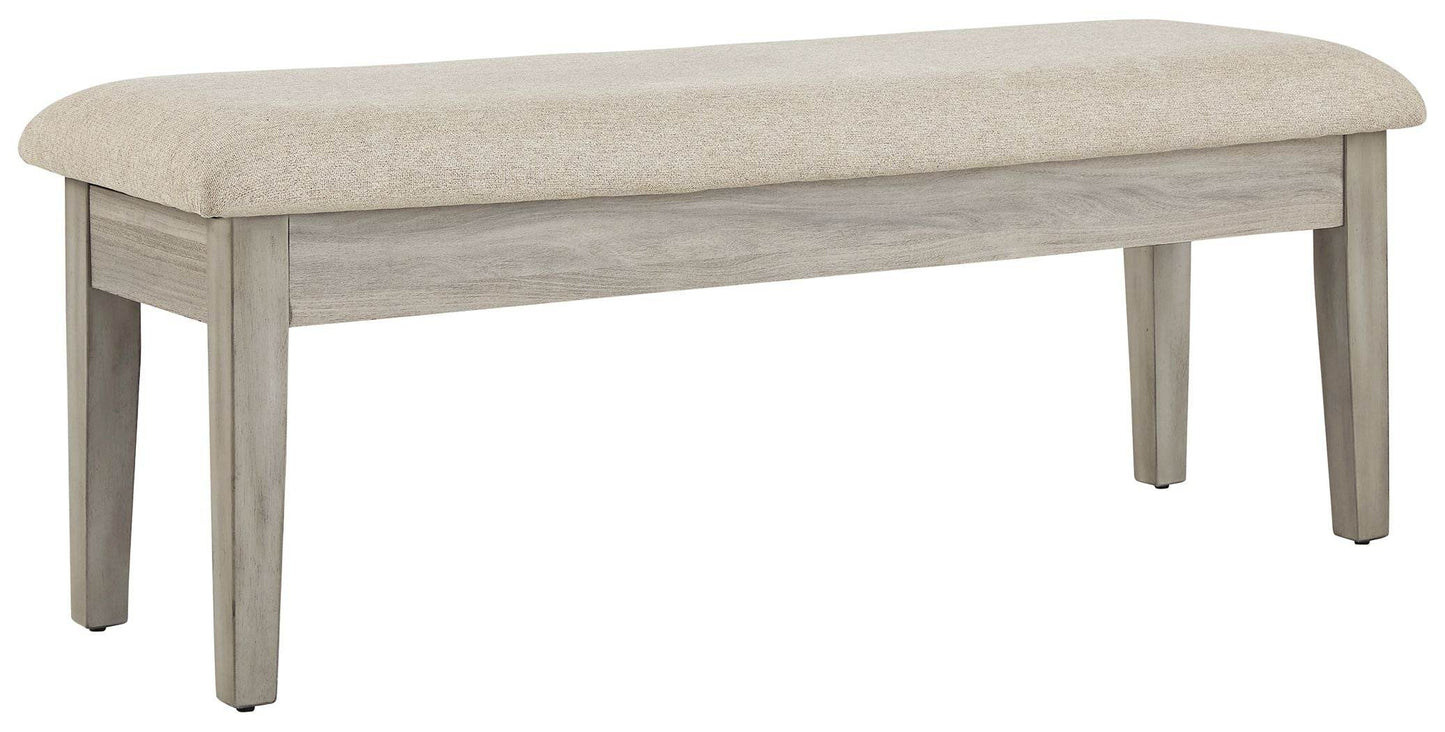 Parellen - Beige / Gray - Upholstered Storage Bench - Forward Furniture