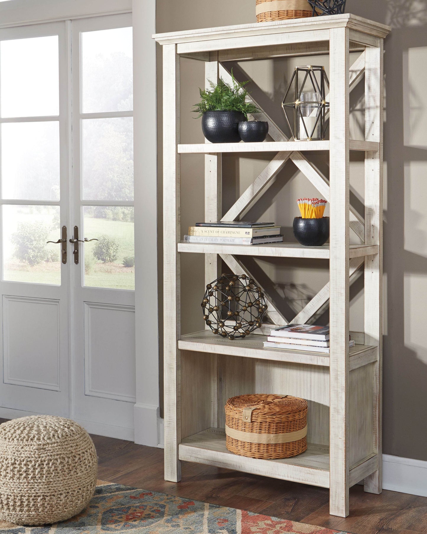 Carynhurst - Whitewash - Large Bookcase - Forward Furniture