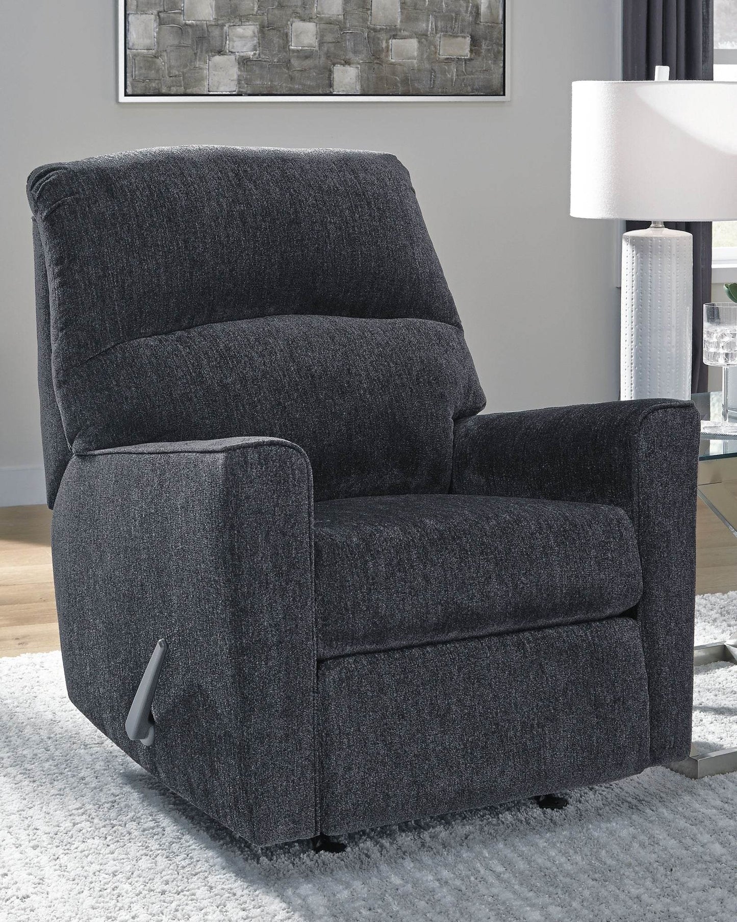 Altari - Slate - Rocker Recliner - Fabric - Forward Furniture