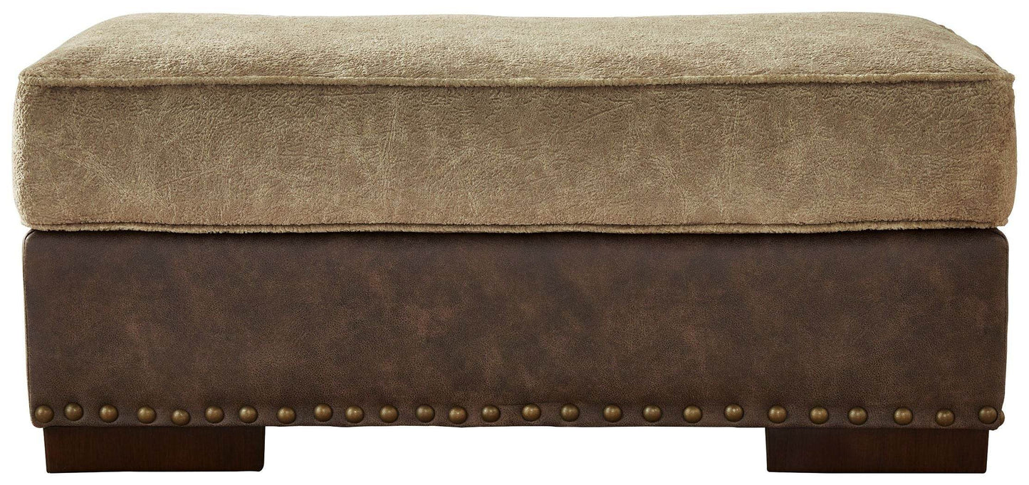 Alesbury - Chocolate - Ottoman - Forward Furniture