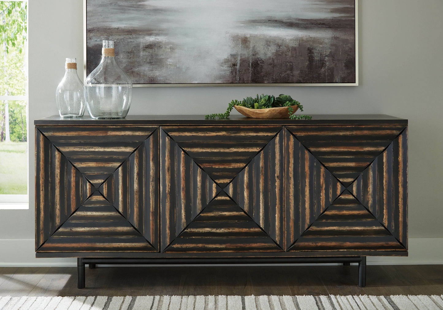 Fair Ridge - Distressed Black - Accent Cabinet - Forward Furniture