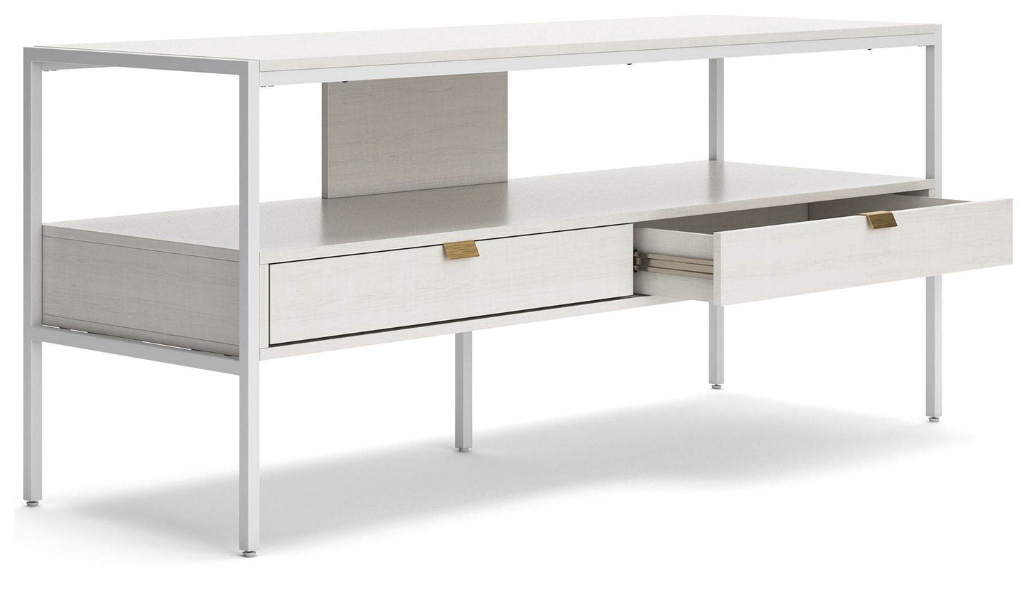 Deznee - White - Large TV Stand - Forward Furniture