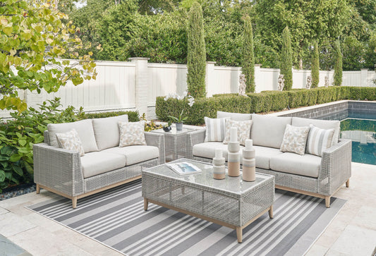 Seton Creek - Gray - 4 Pc. - Lounge Set - Forward Furniture