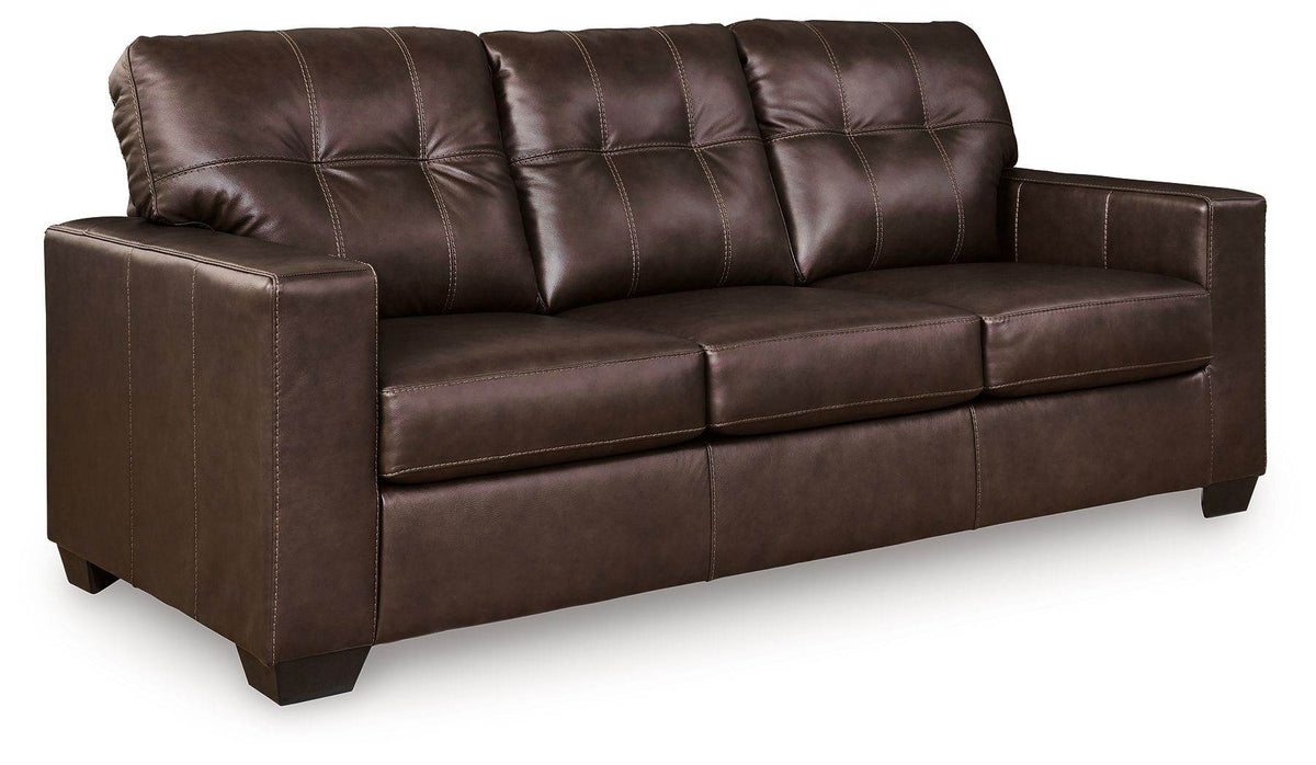 Santorine - Queen Sofa Sleeper - Leather Match - Dark Brown