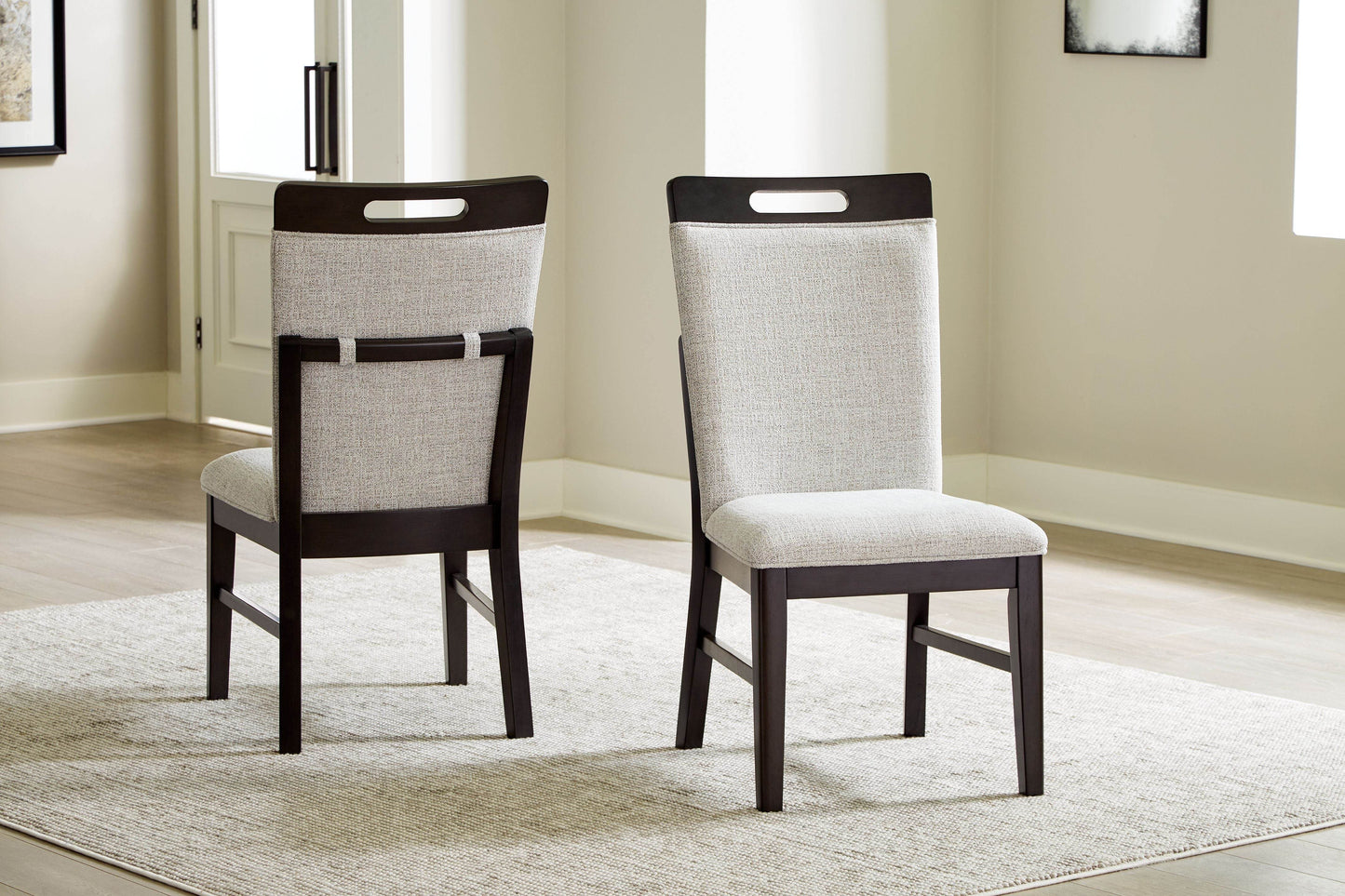 Neymorton - Light Gray / Brown - Dining Upholstered Side Chair (Set of 2) - Forward Furniture