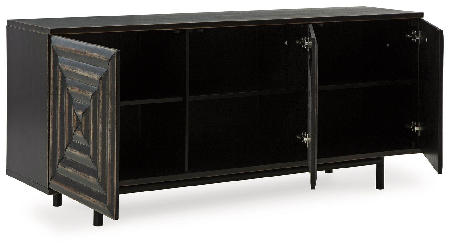 Fair Ridge - Distressed Black - Accent Cabinet - Forward Furniture