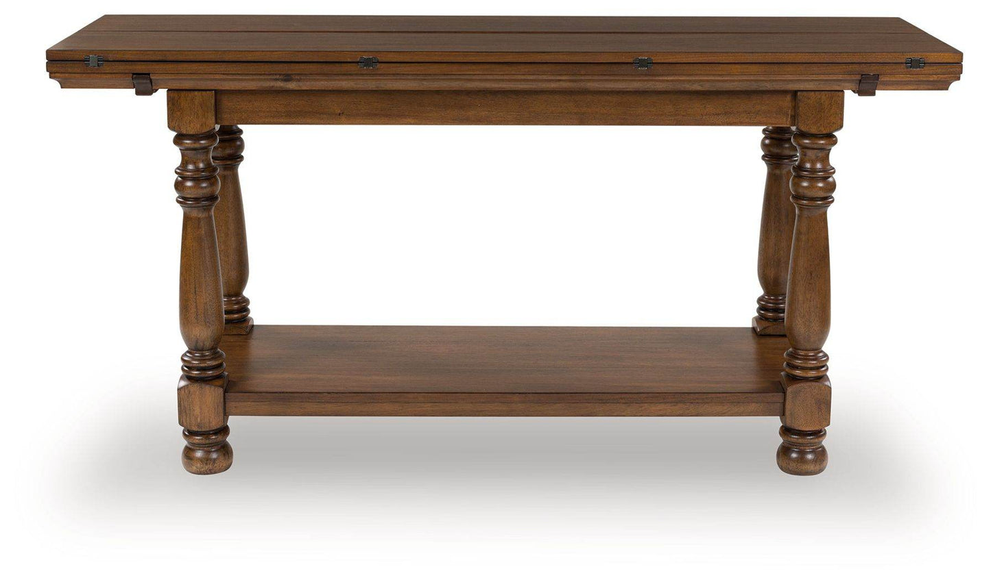 Sturlayne - Brown - Flip Top Sofa Table - Forward Furniture