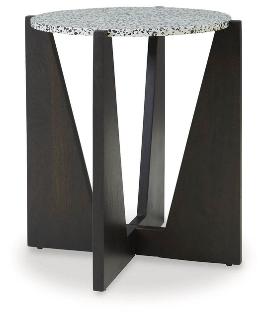 Tellrich - Black / White - Accent Table - Forward Furniture