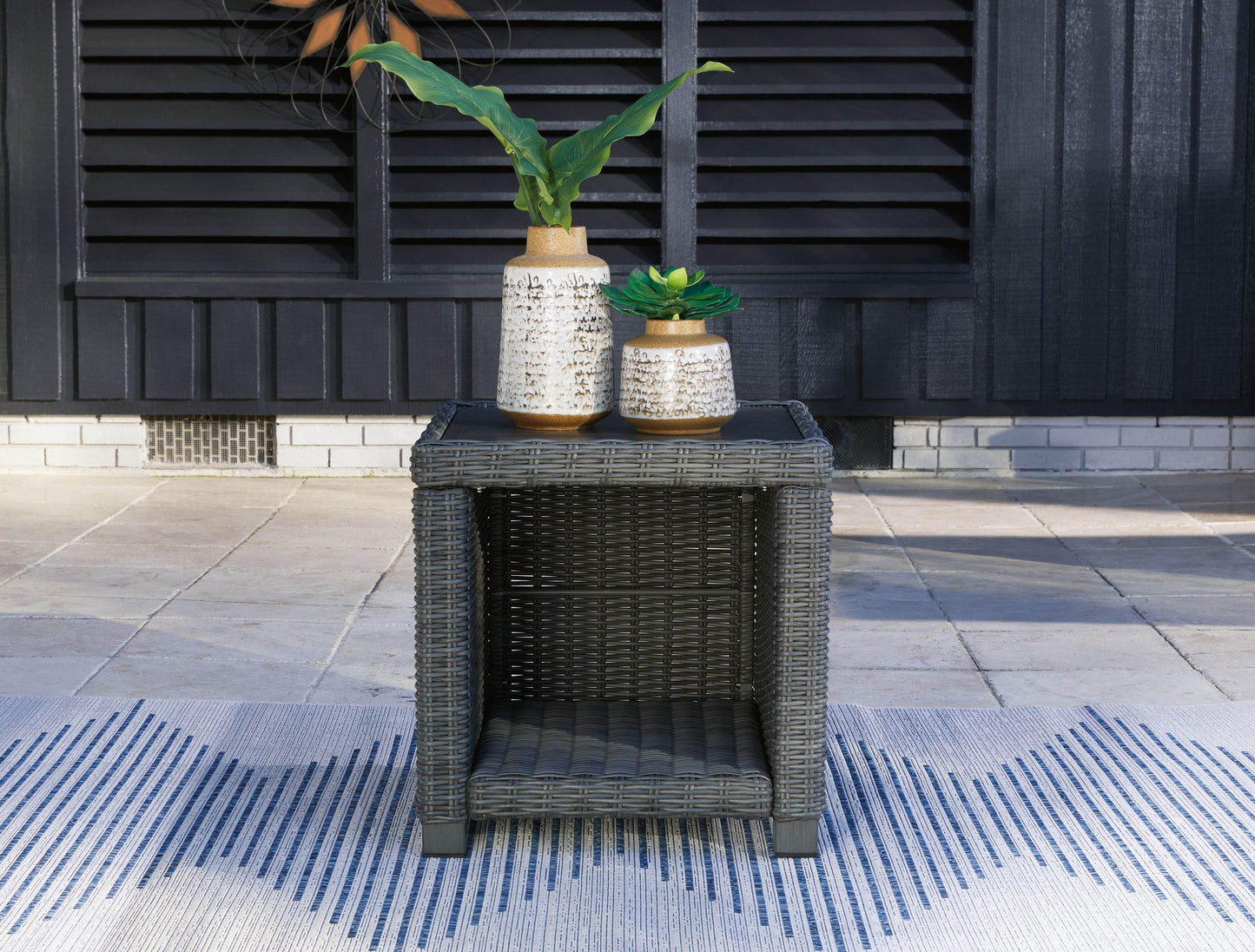 Elite Park - Gray - Square End Table - Forward Furniture