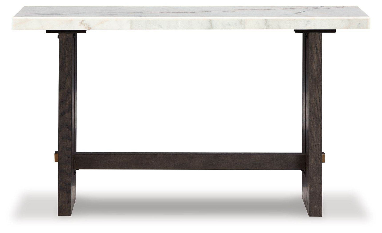 Burkhaus - White / Dark Brown - Sofa Table - Forward Furniture