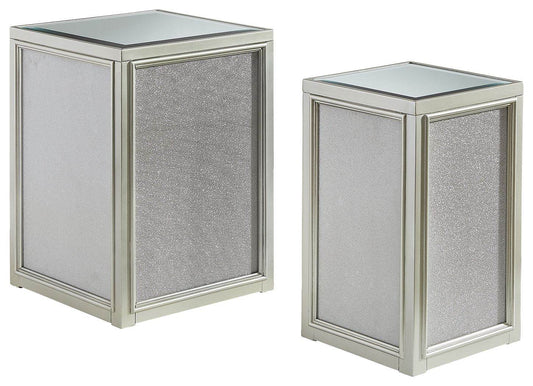 Traleena - Silver Finish - Nesting End Tables (Set of 2) - Forward Furniture