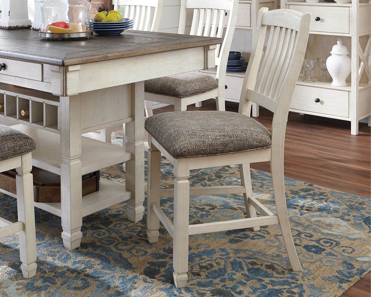 Bolanburg - Beige - Upholstered Barstool (Set of 2) - Forward Furniture