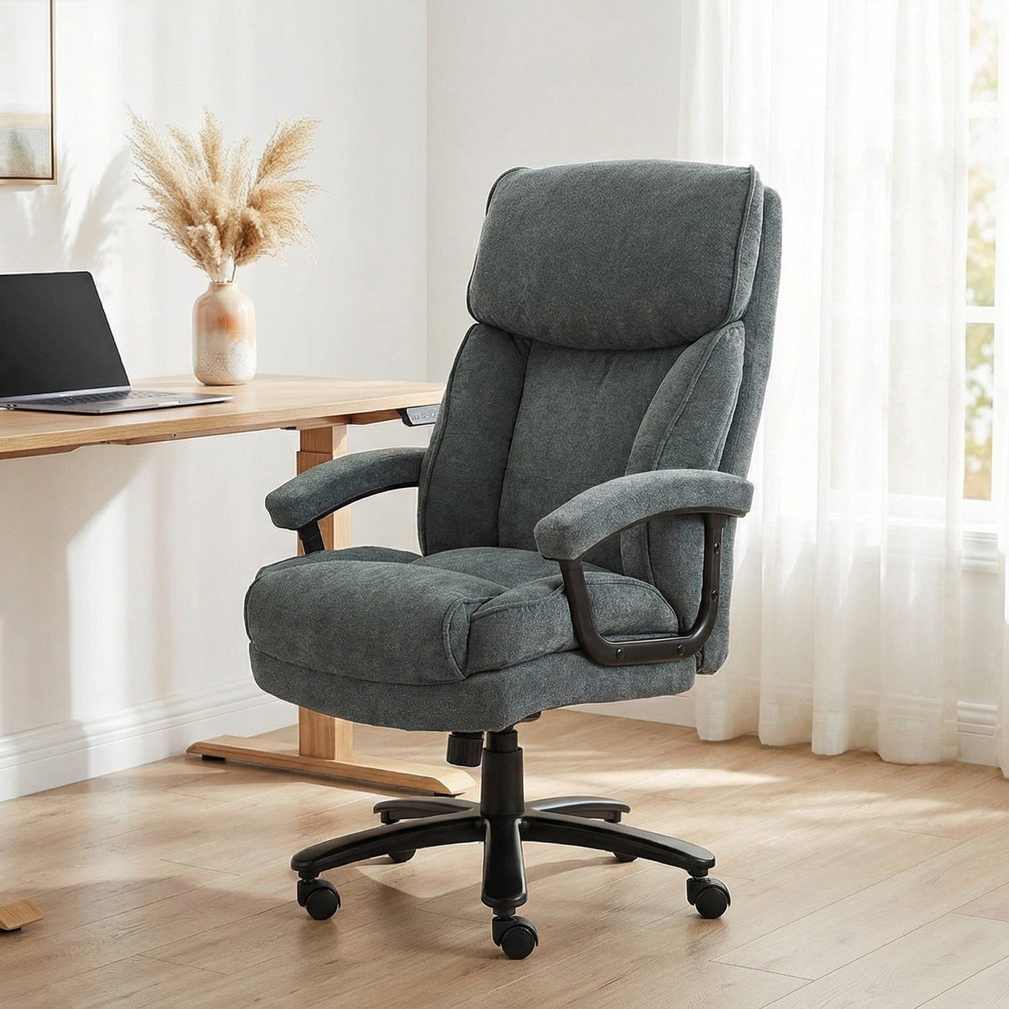 Big and Tall Executive Office Chair, 450 lbs - Grey