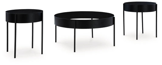 Ardoline - Black - Occasional Table Set (Set of 3) - Forward Furniture